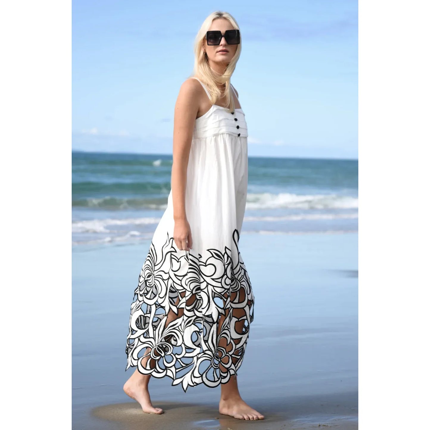 Trelise Cooper Tickle My Fancy Dress - White/Back