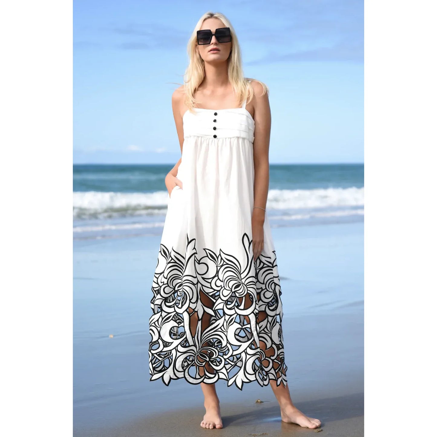 Trelise Cooper Tickle My Fancy Dress - White/Back