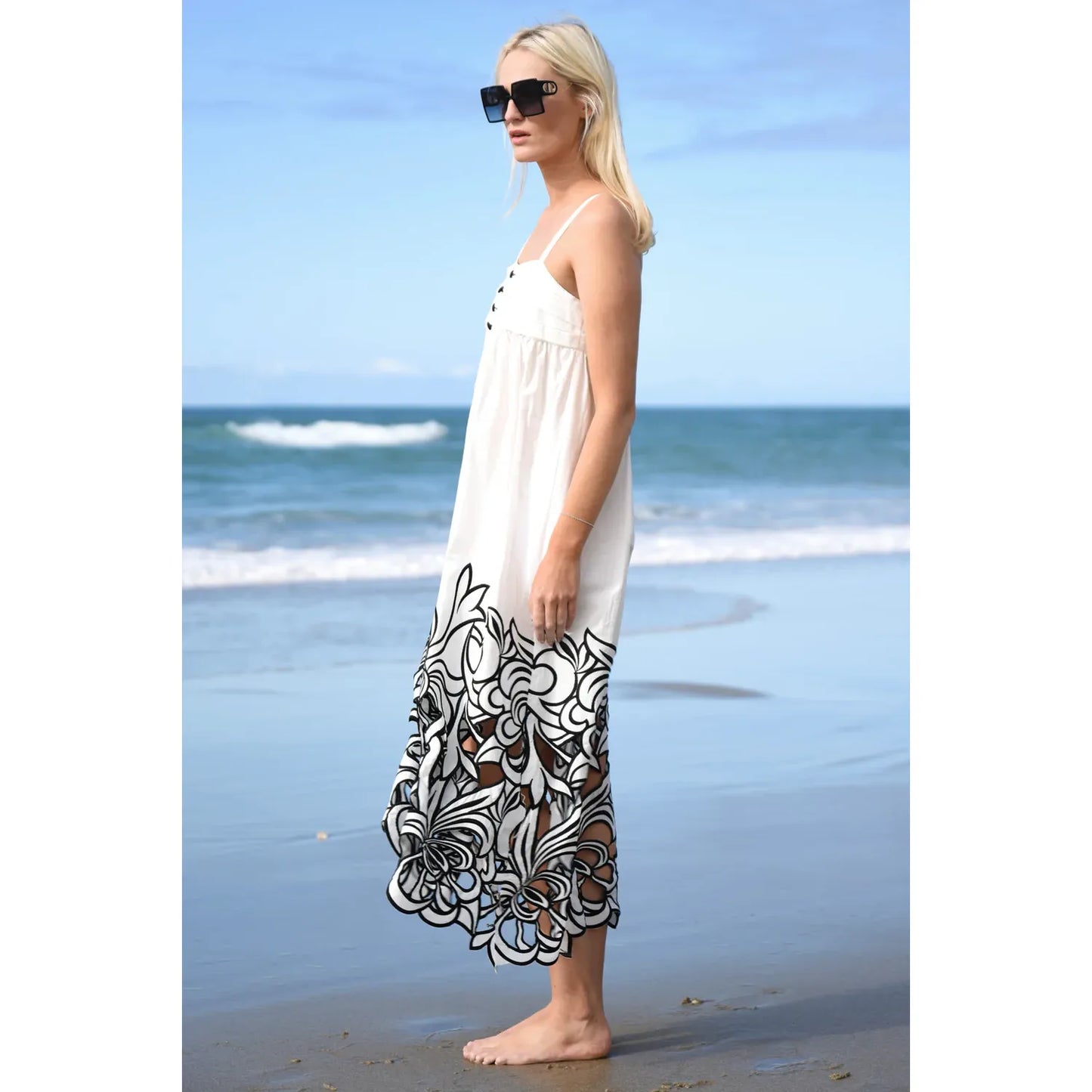 Trelise Cooper Tickle My Fancy Dress - White/Back