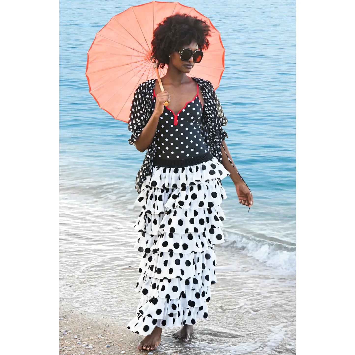 Trelise Cooper Ra De Da Skirt - White/Black