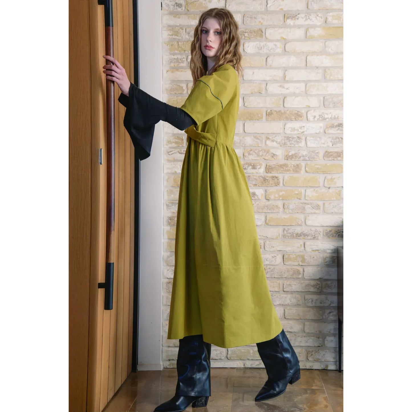 Trelise Cooper Caught in a Twist Dress - Chartreuse
