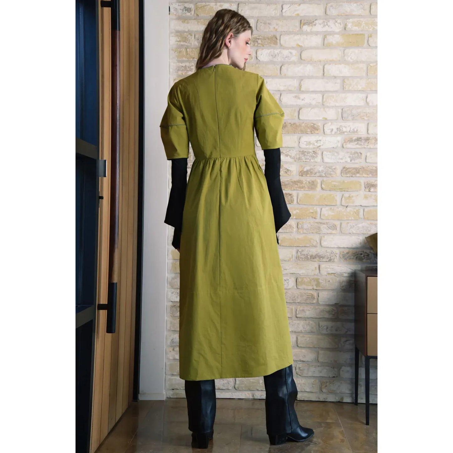 Trelise Cooper Caught in a Twist Dress - Chartreuse