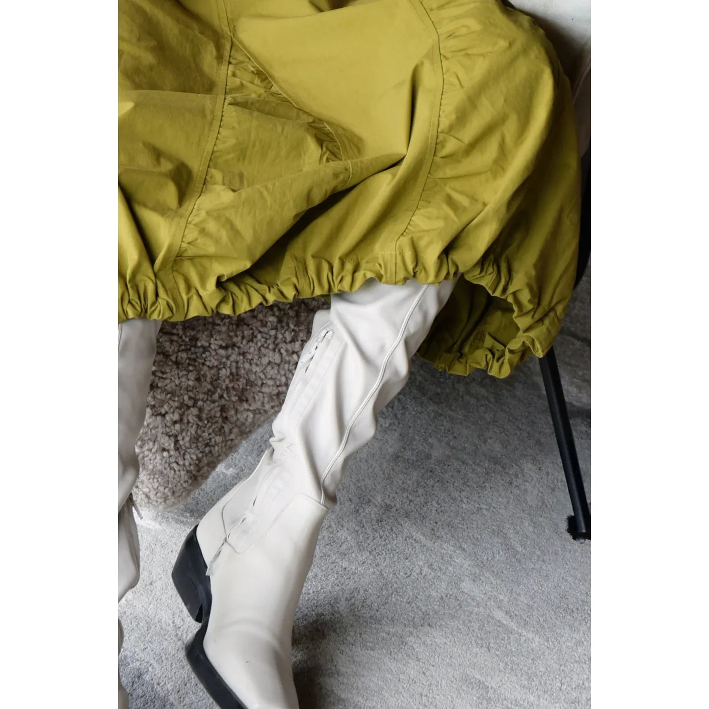 Trelise Cooper Diamond in the Puff Skirt - Chartreuse