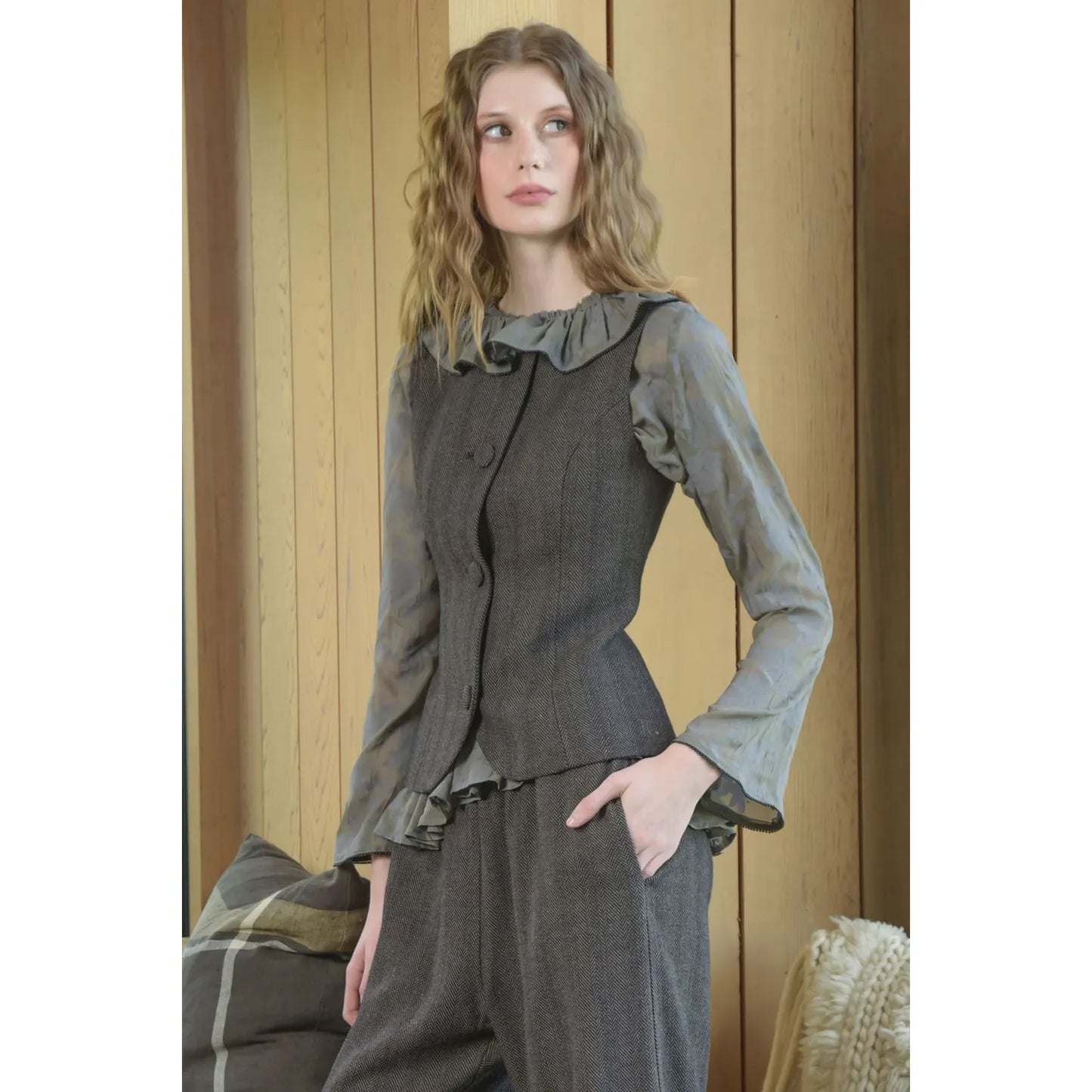Trelise Cooper Vest Is Best - Gravel