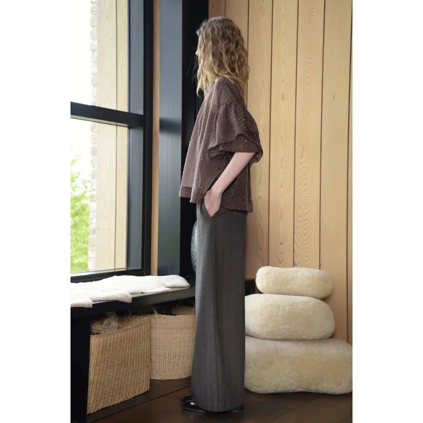Trelise Cooper Walk and Talk Trouser - Gravel