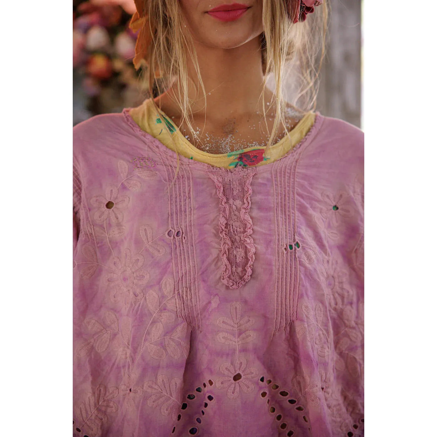 Magnolia Pearl Eyelet Wennie Blouse 2566
