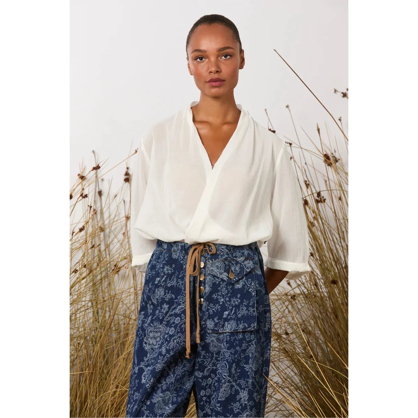 M.A Dainty Trucker Jean - Floral