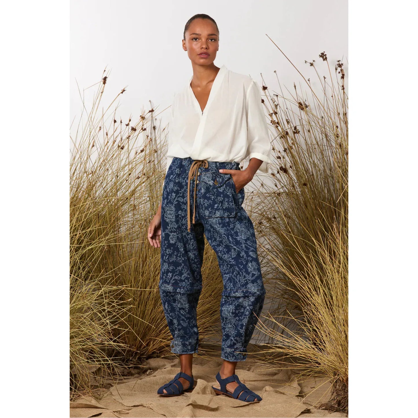 M.A Dainty Trucker Jean - Floral