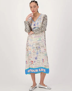 Me 369 Violet T-Dress - Snake