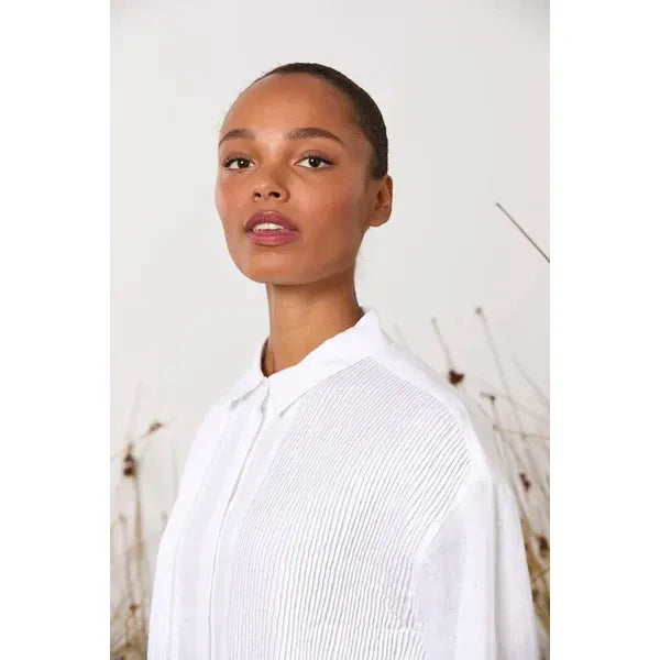 M.A Dainty Bobby Pin Shirt - White