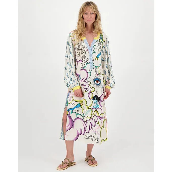Me 369 Hanna Placket Dress - Enlightenment