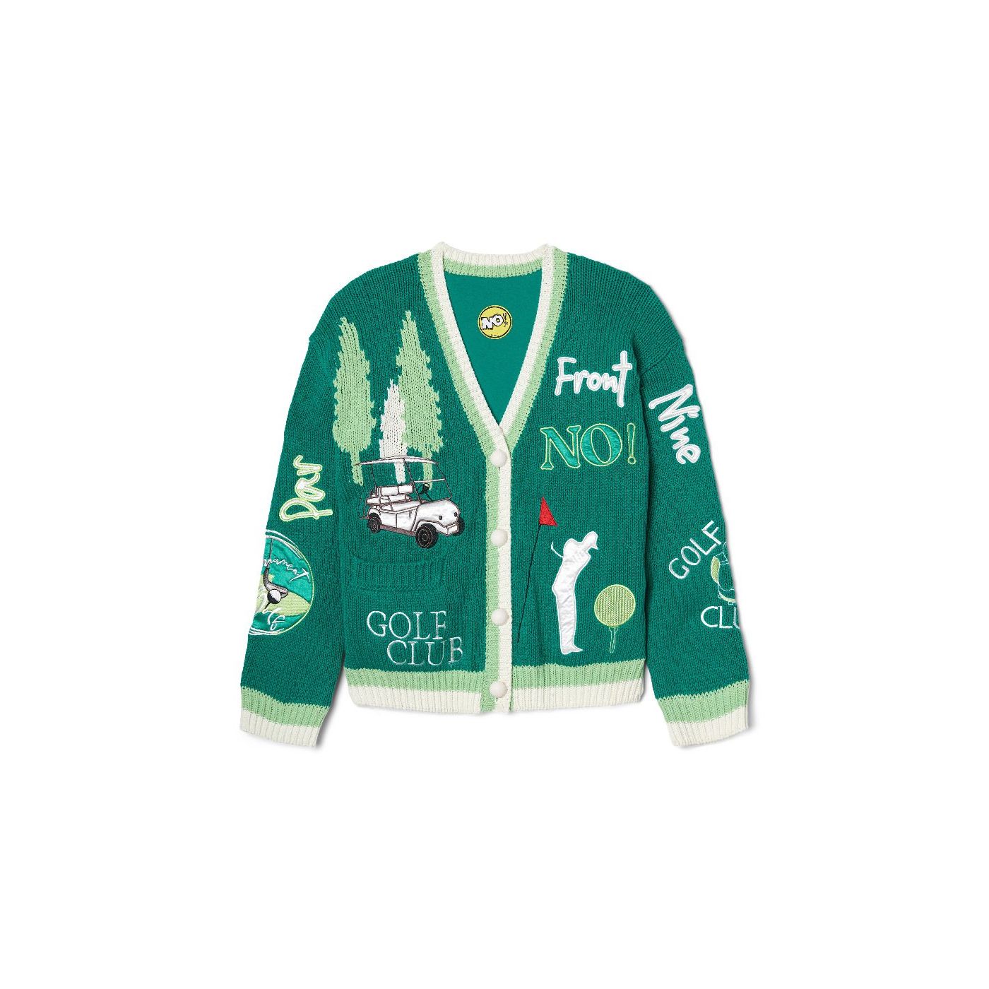 No! Jeans Gone Golfing Cardigan