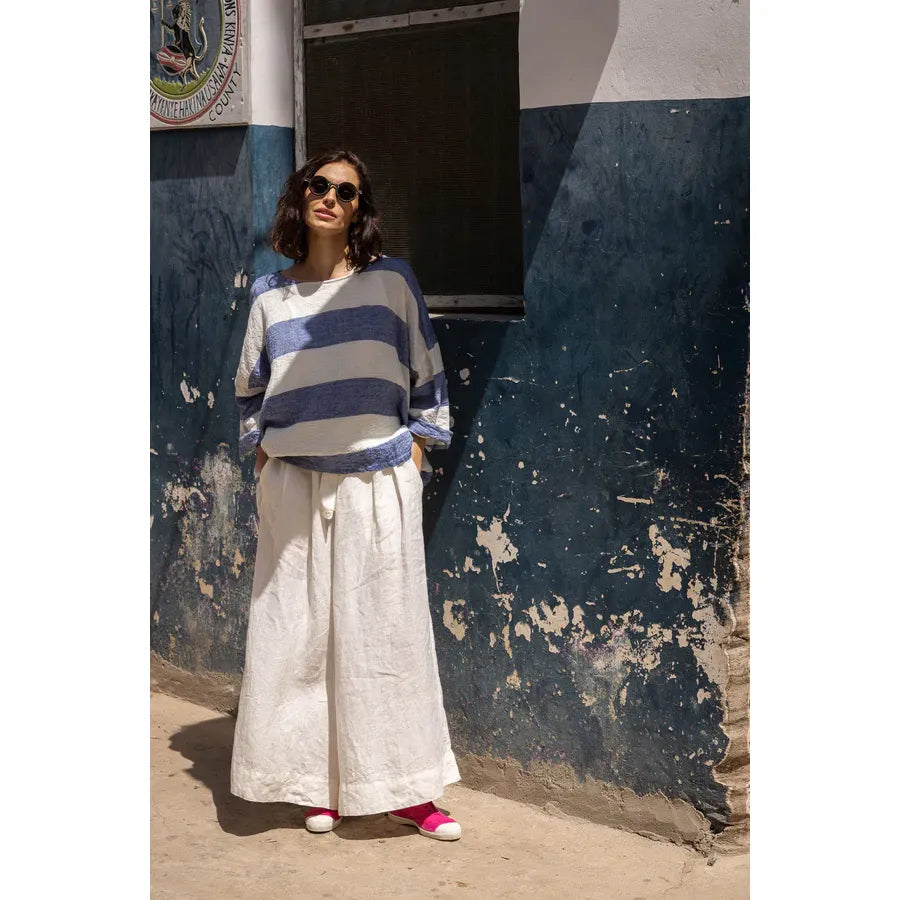 Meg By Design Harriet Linen Trousers - Warm White