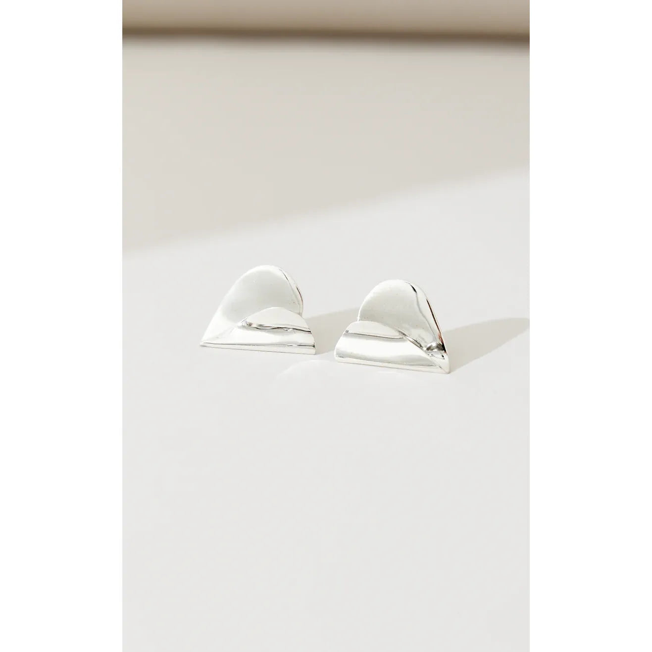 Jacquie Starr Folded Hearts Studs - Large