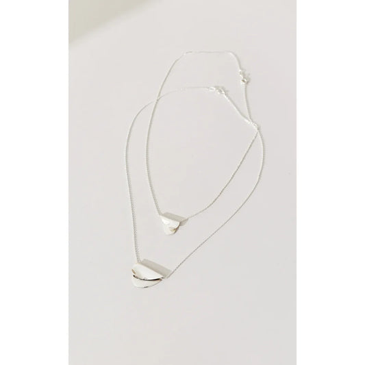 Jacquie Starr Folded Hearts Pendant - Large