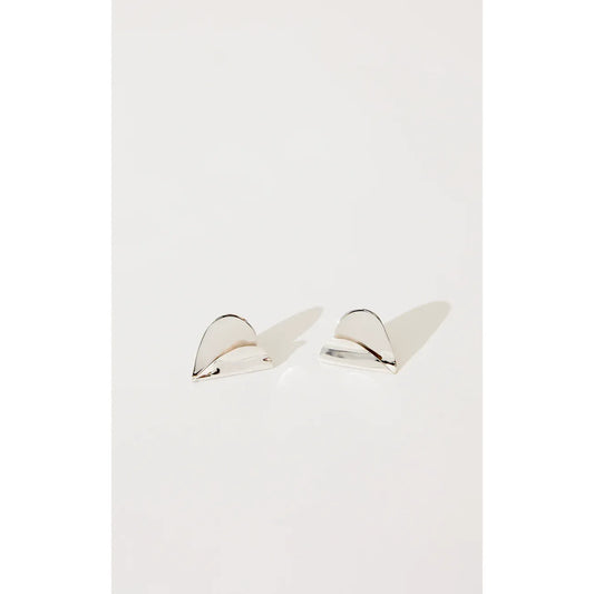 Jacquie Starr Folded Hearts Studs - Large