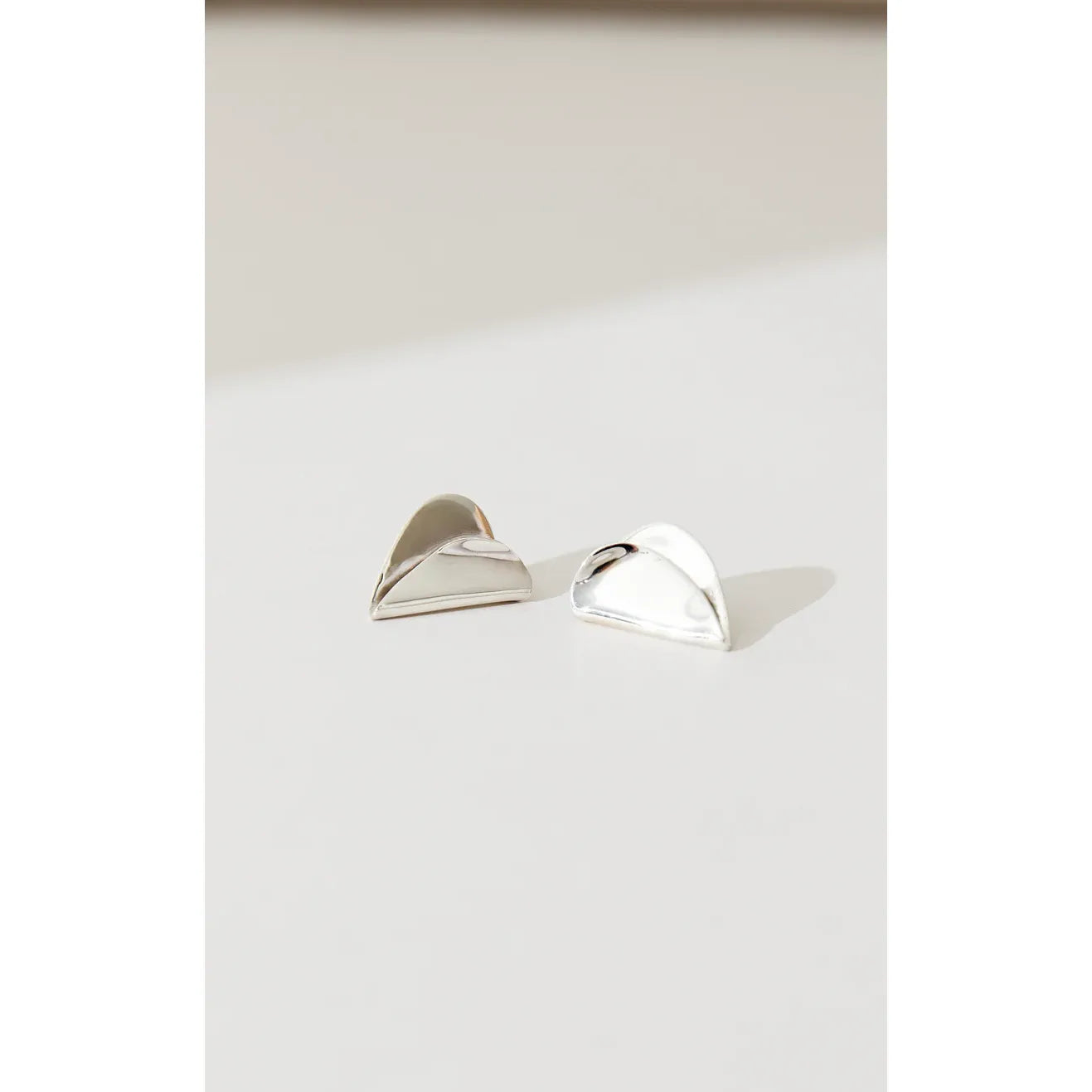 Jacquie Starr Folded Hearts Studs - Medium