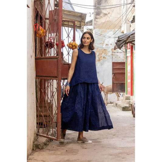 Meg By Design Nyx Long Skirt - Indigo