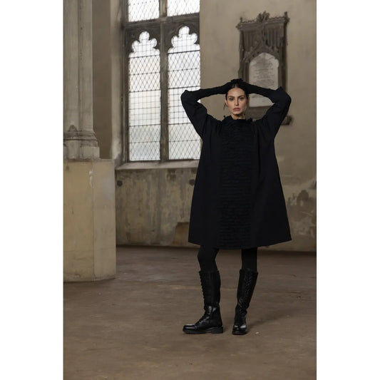 Meg By Design Salem Cotton Twill Dress - Black