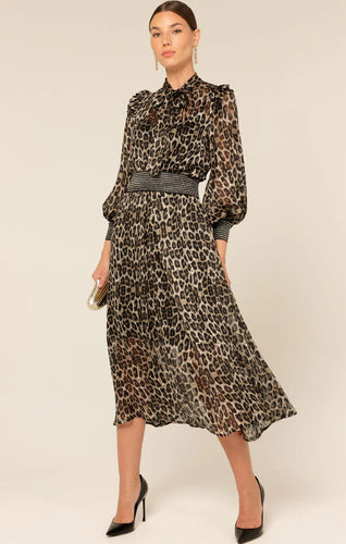 Sacha Drake Tree Hollow Midi Dress - Animal