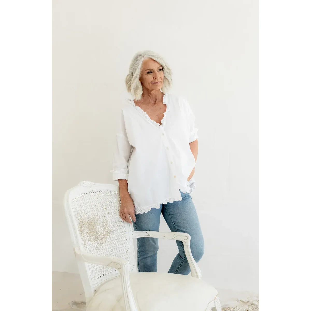 Meg By Design Tully Shirt - White