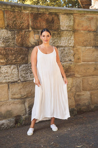 Meg By Design Gemma Long Slip - White