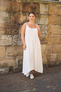 Meg By Design Gemma Long White Slip