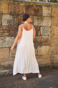 Meg By Design Gemma Long White Slip