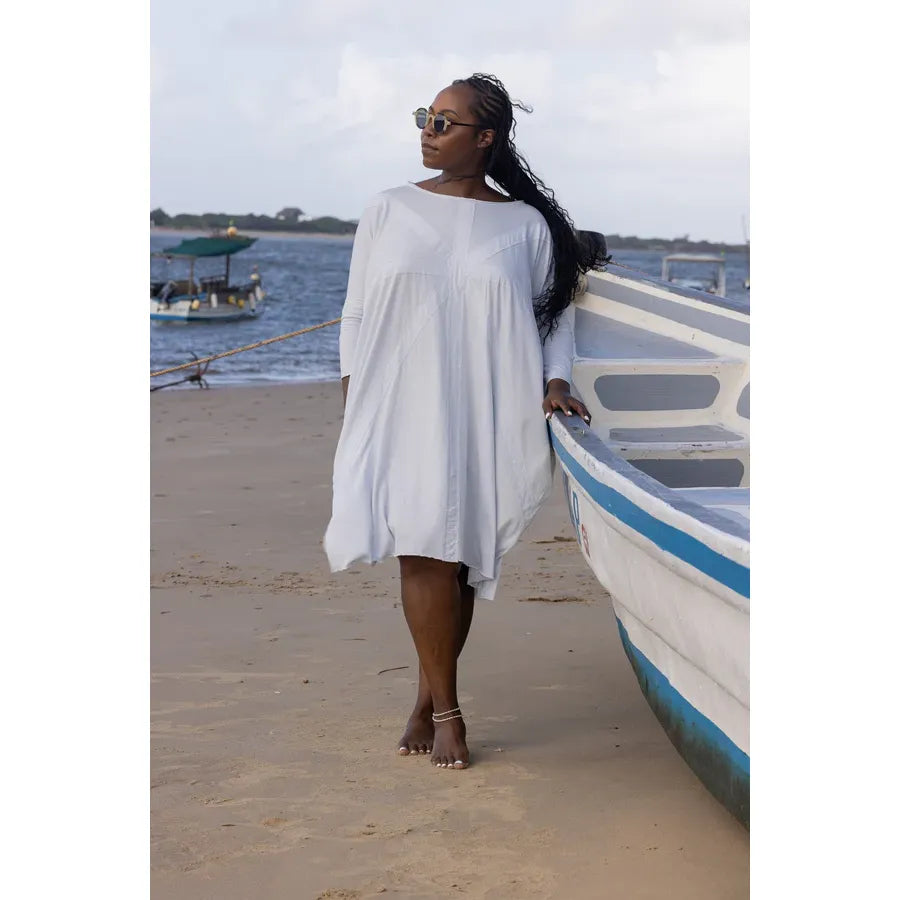 Meg By Design Union Cotton Tunic - White