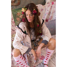 Magnolia Pearl Candy Heart OTK Socks 062 - BL