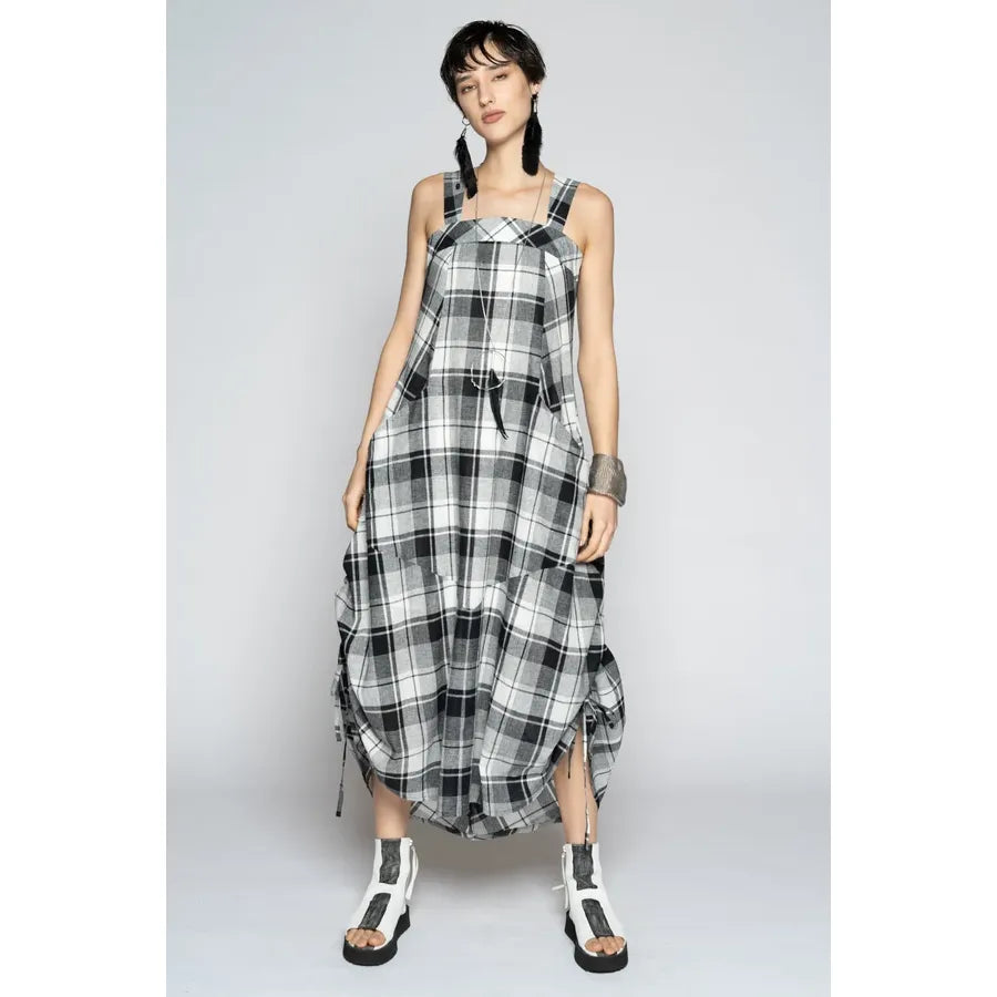 Dogstar Arya Check Dress - Black/White