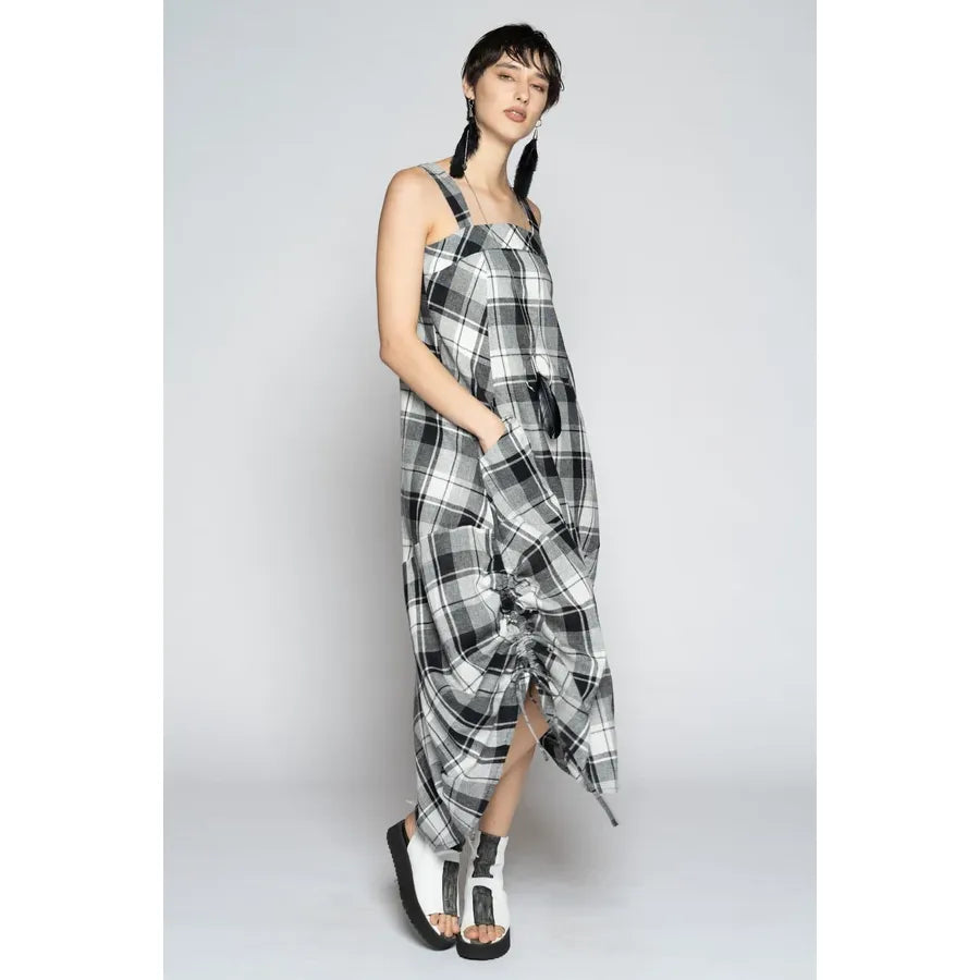 Dogstar Arya Check Dress - Black/White