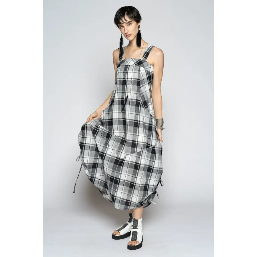 Dogstar Arya Check Dress - Black/White
