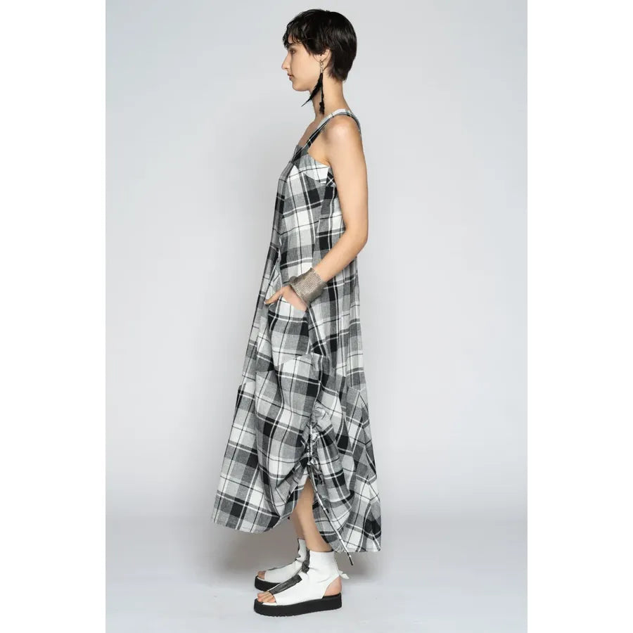 Dogstar Arya Check Dress - Black/White