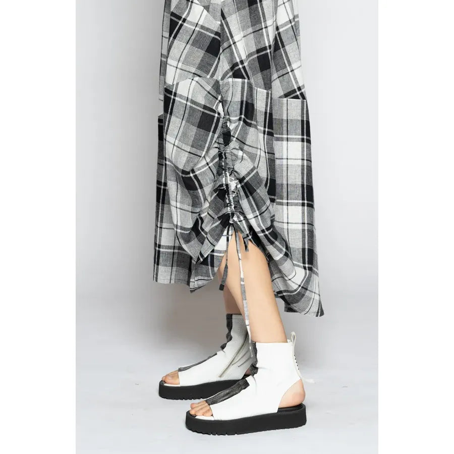 Dogstar Arya Check Dress - Black/White