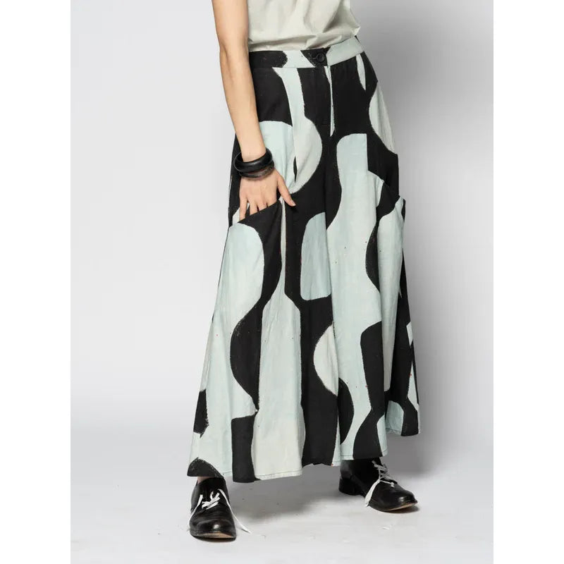 Dogstar Kakure Wide Pants - Black Print