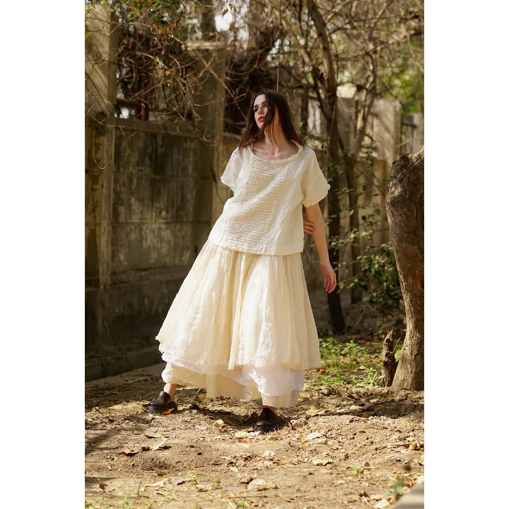 Meg By Design Amelie Tutu Long  Dress - Cream