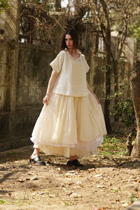Meg By Design Amelie Tutu Long  Dress - Cream
